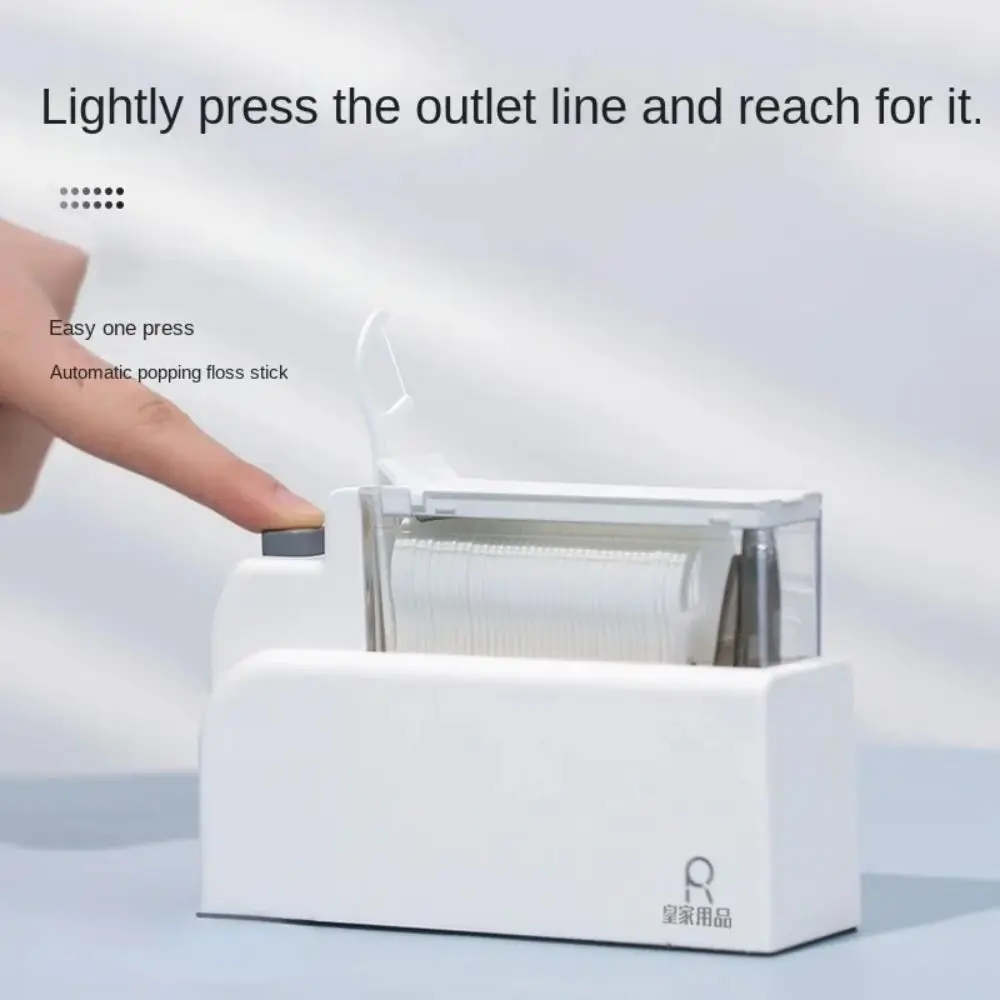 

Pop-Up Automatic Dental Floss Storage Box Oral Hygiene Care Dustproof Dental Floss Pick Dispenser Portable Convenient