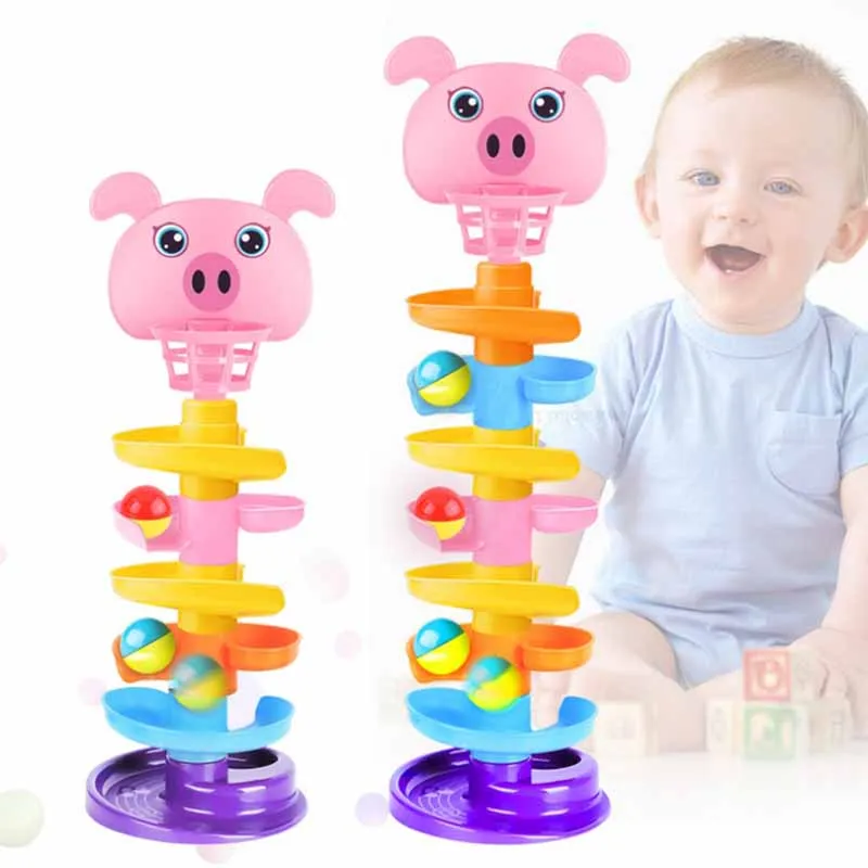 

Children's Puzzle Toys Track Spinning Fun Sliding Ball Towers Shooting Stacking Music Rolling Ball Parent-child Interactive Toys