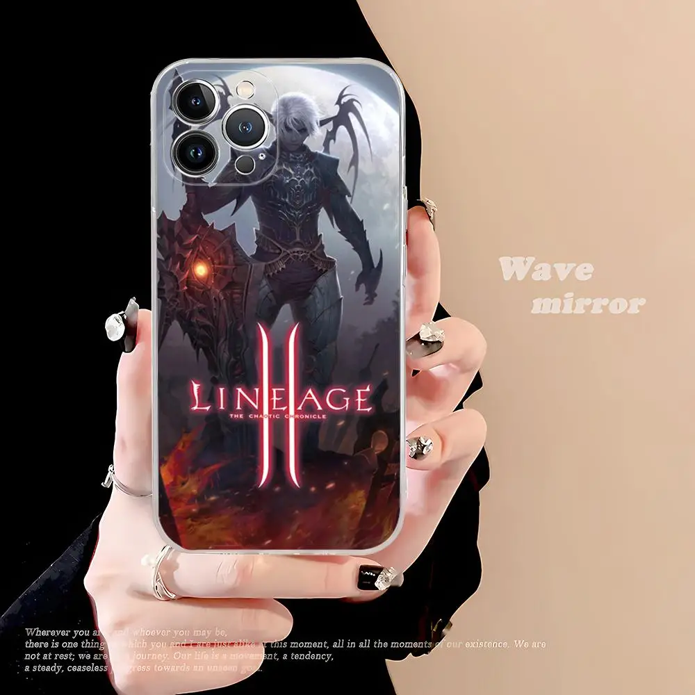 Lineage 2 Game Phone Case For iPhone 15 14 13 12 Mini 11 Pro XS Max X XR SE 6 7 8 Plus Soft Silicone Cover