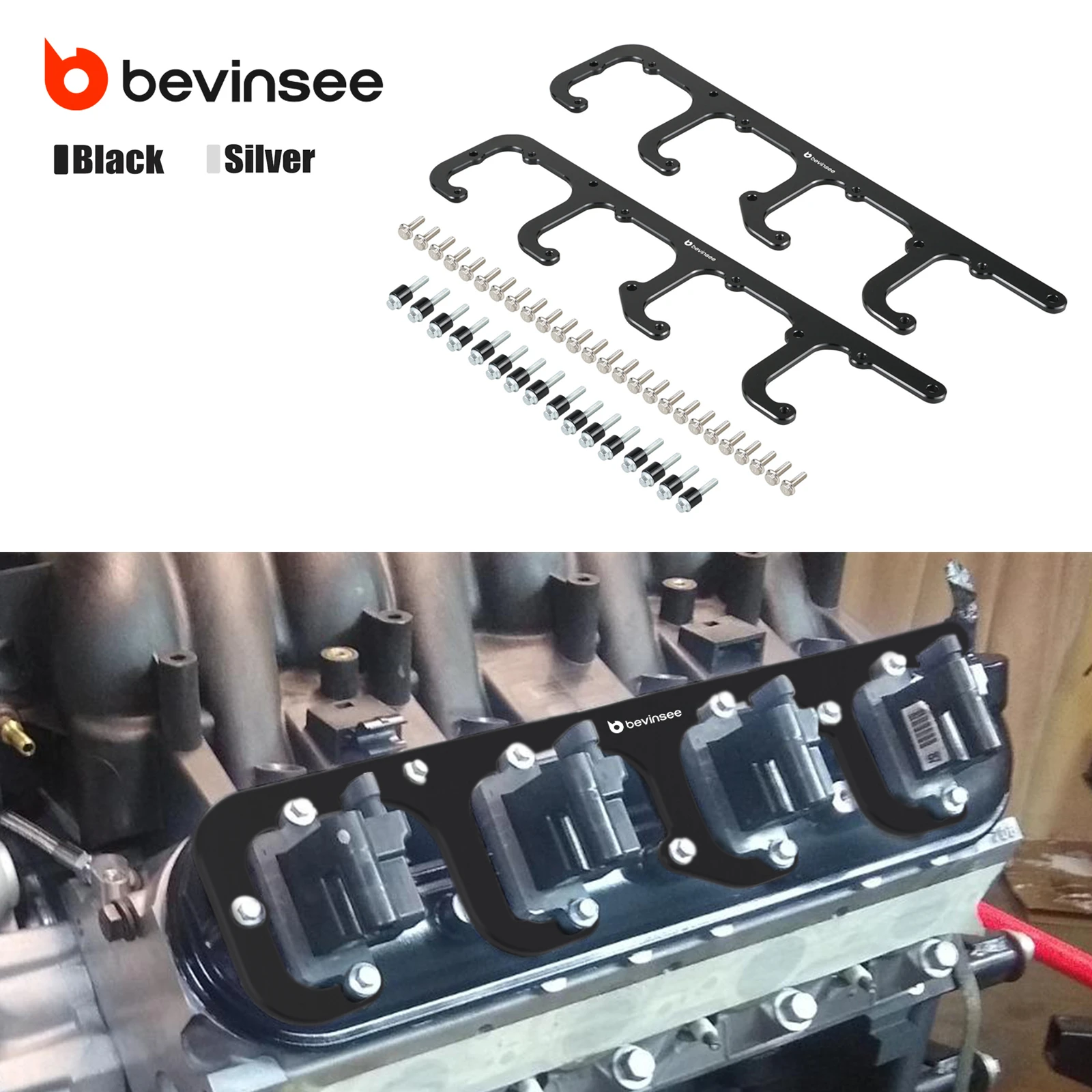 

For LS Coil Bracket Set, for D514A & D510C & D581 Coils Only, For Truck LQ4 LQ9 L92 L99 L33 LR4