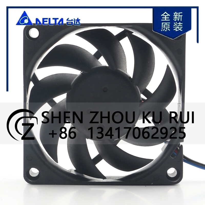 دلتا 5 فولت 24 فولت 48 فولت تيار مستمر 12 فولت 0.24A التيار المتناوب EC 7015 70X70X15 مللي متر 7 سنتيمتر العارض وحدة المعالجة المركزية فائقة الهدوء العاكس ثلاثة أسلاك AUB0712MB-R00 مروحة تبريد