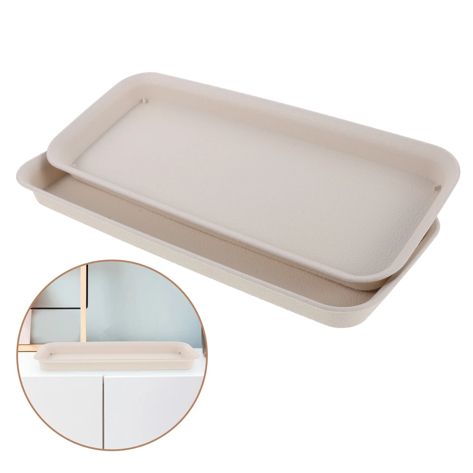 

2pcs Plant Saucer Tray Plastic Drainage Drip Plate For Indoor Outdoor Potted Plants Water Catcher Garden Tray Planter Base