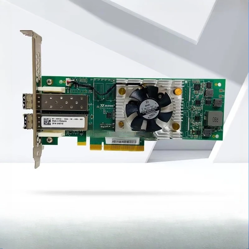 

Parts for Original Dell QLE2662 3PCN3 9J1RG 7JKH4 0H8T43 16G Dual Port HBA Fiber Card