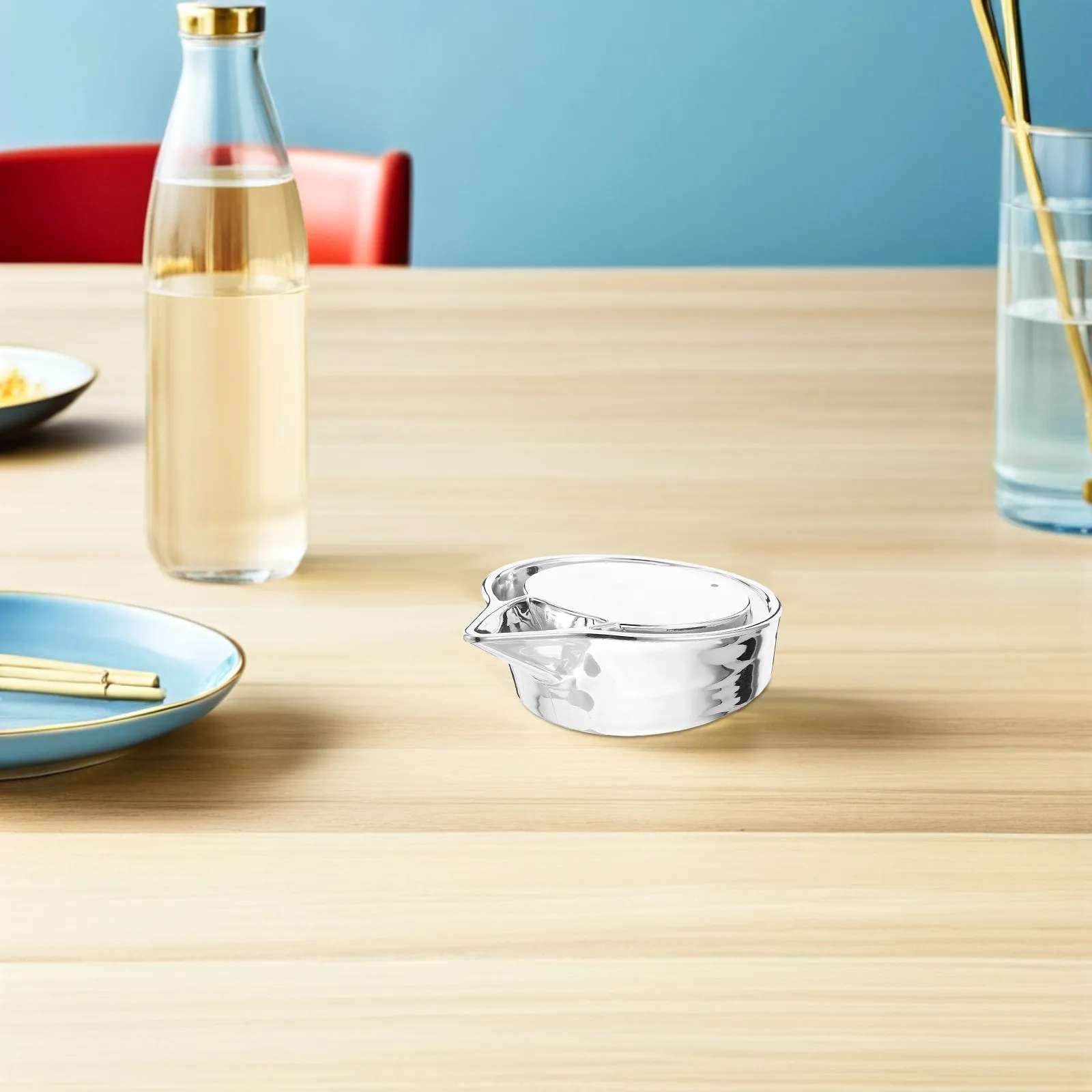 

Cold Fruit Juice Carafe Lid Octagon Stainless Steel Pitcher Cover With Duckbill Spout Leakproof Dustproof Lid For Iced