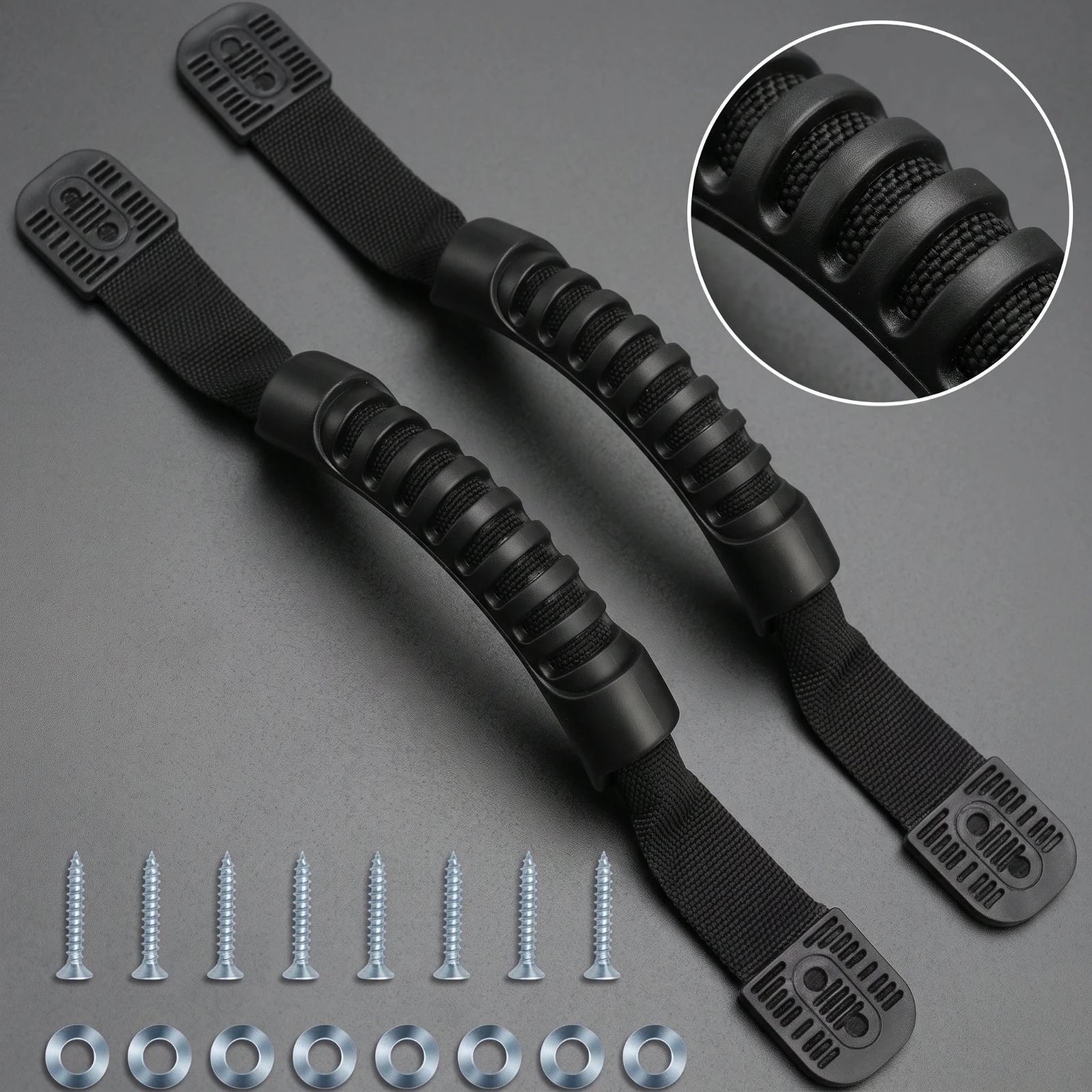 Replacement Grab Handles Marine-Grade Boat Grab Handle Boat Handle Grip Assembly Curved Hardware Textured for Boaters