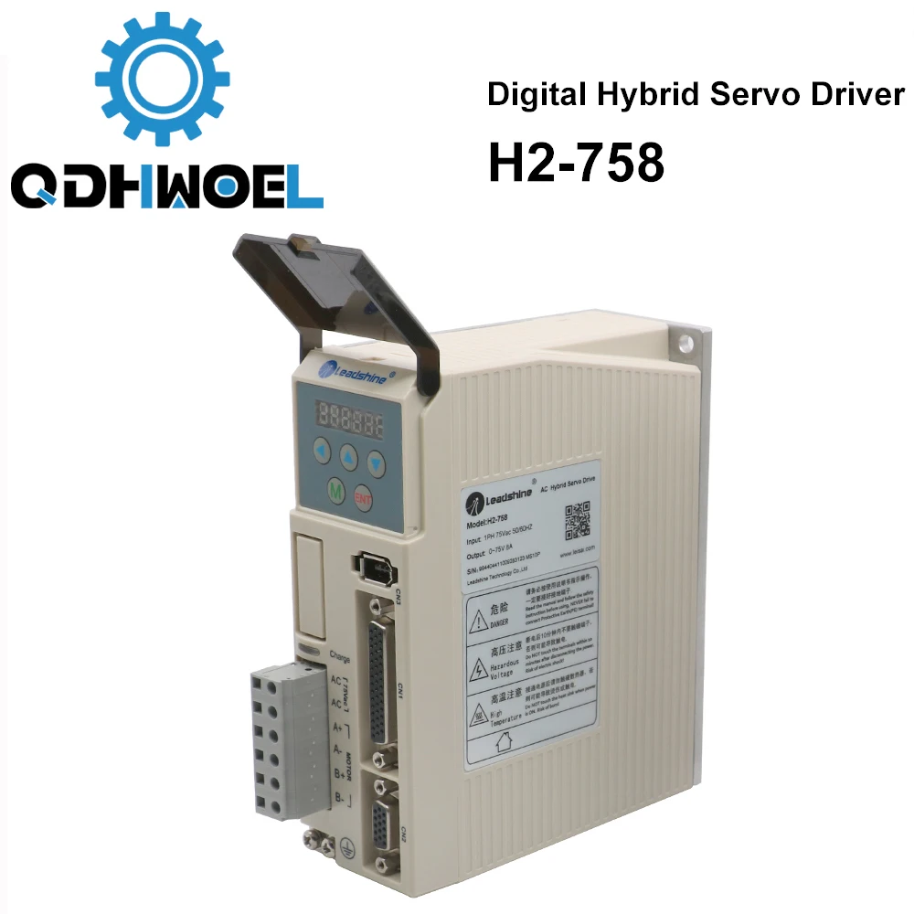 QDHWOEL Leadshine H2-758 AC Hybrid Servo Driver 2Phase AC50-80V for NEMA34 Motor