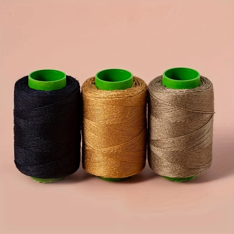 Linha de costura grossa de jeans, linha de costura grossa de 3 fios adequada para costurar jeans, cobertores, mochilas, roupas