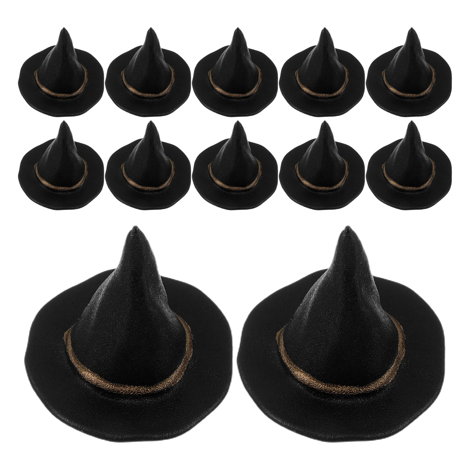 

24 Pcs Hat Decoration Party Hats for Events Decorative Miniature Artificial Wizard Black Tiny