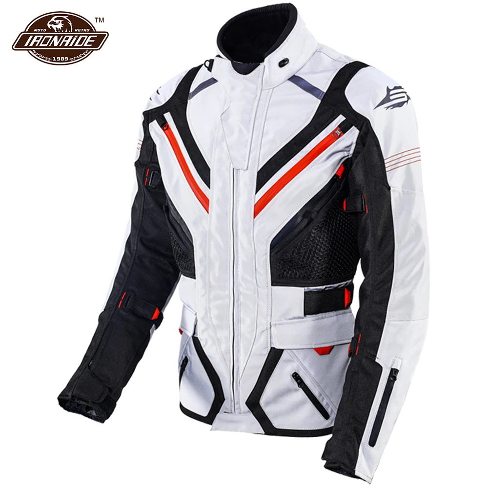 

SWEEP Waterproof Motorcycle Jacket Profession Motocross jacket men Chaqueta Moto Motocross Suit Riding Racing Jacket+Pants Set