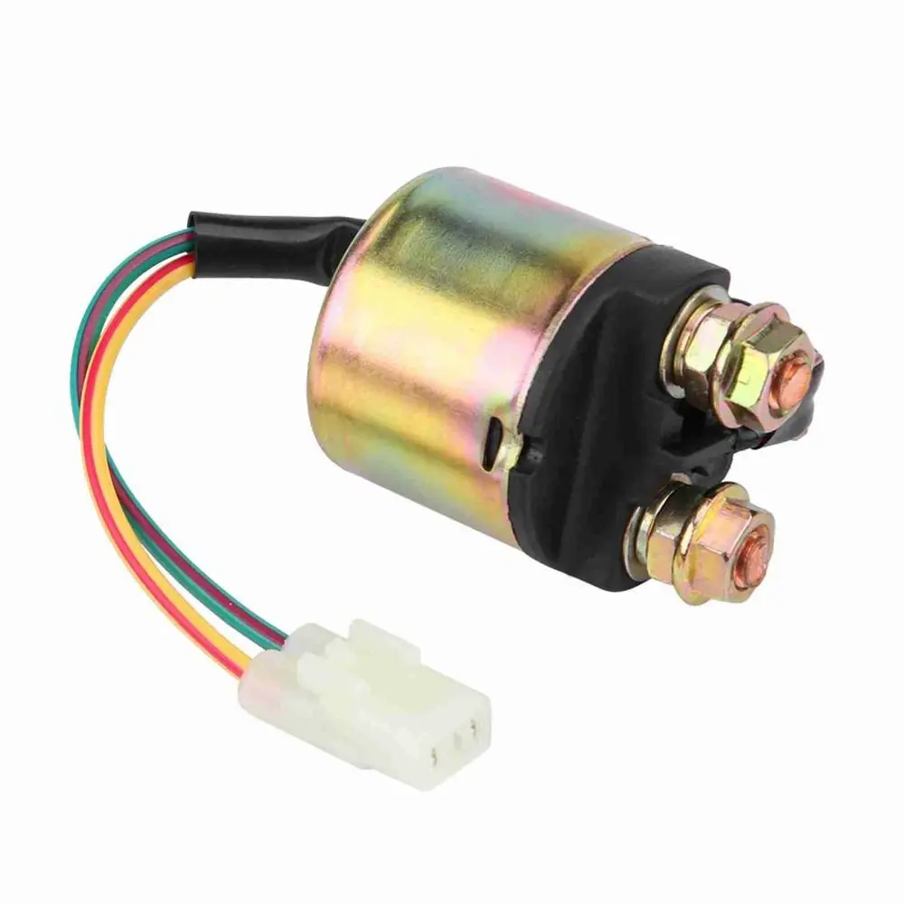Relé de solenoide de arranque de Metal, rendimiento estable, solenoide de relé de arranque portátil para Honda TRX300/TRX350/TRX90/1988-2000