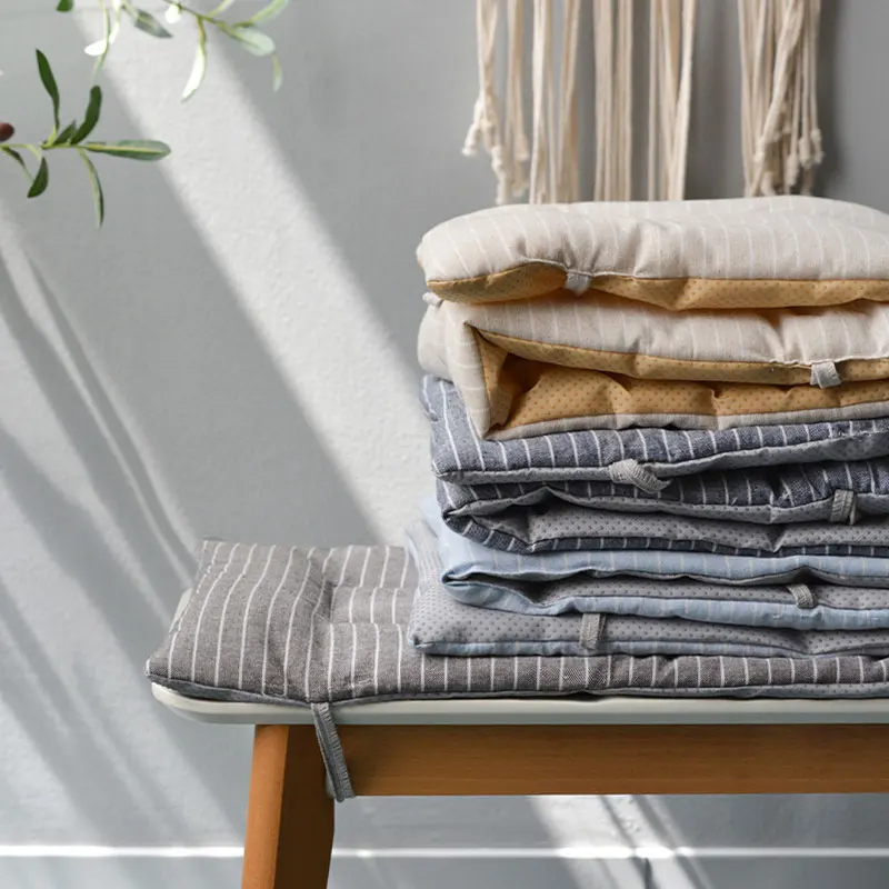 Japanese-style Long Chair Cushion Thicken Rectangular Bench Cushion Stool Seat Pat Non-slip Universal Garden Indoor Seat Pad
