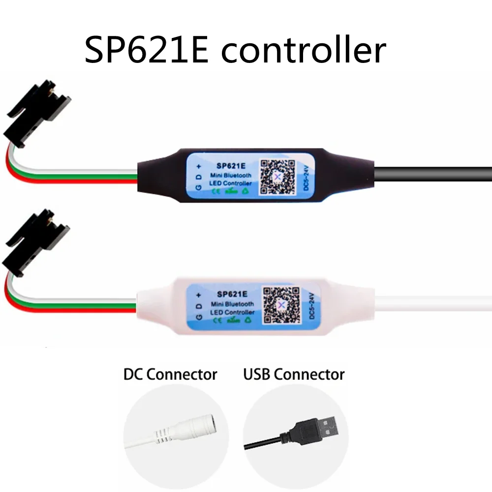 Мини-контроллер с 3 клавишами SP621E Bluetooth Музыкальный контроллер Работа через мобильное приложение DC USB DC5V-24V