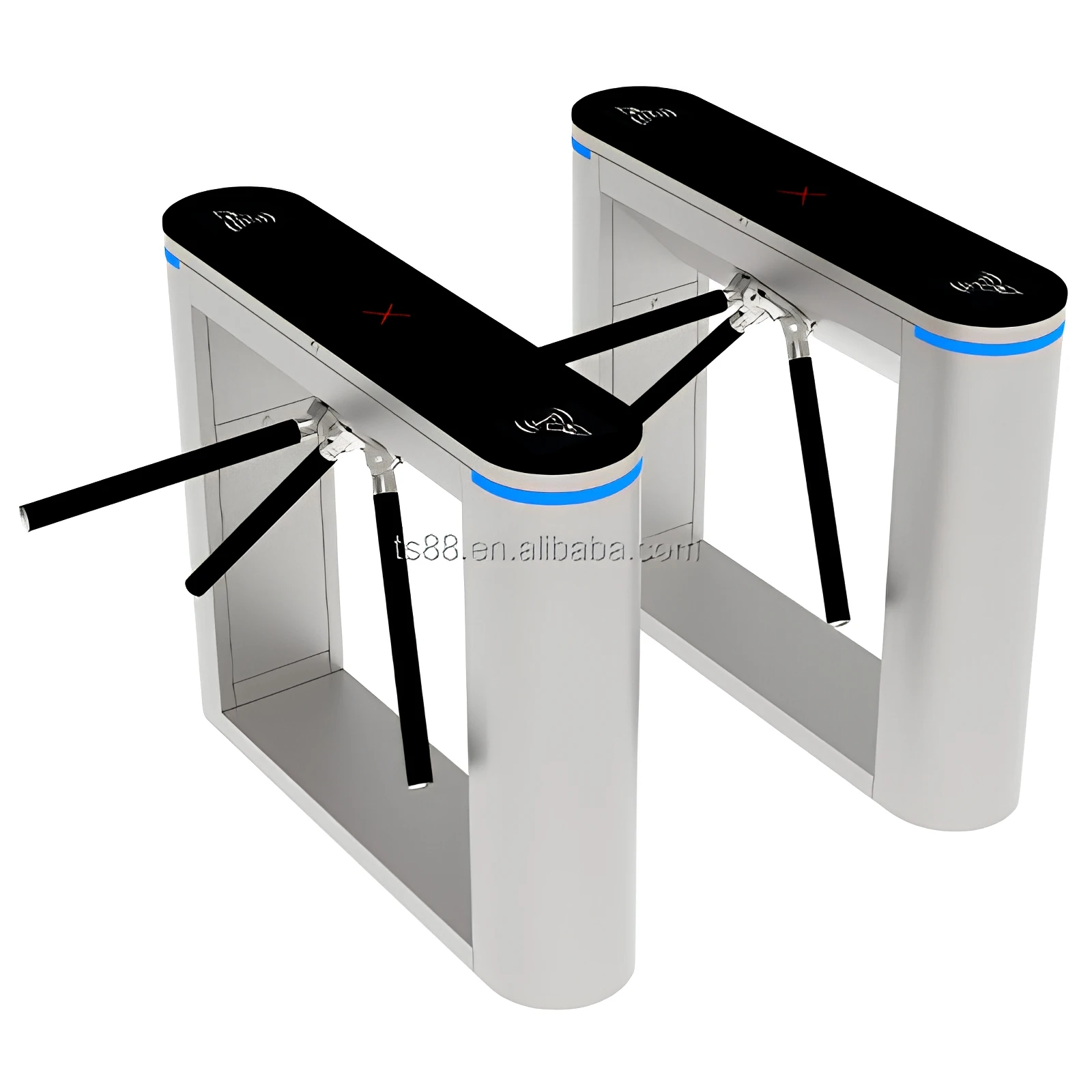High Security Automatic Swing Barrier Stainless Steel Anti-rust Tripod Turnstile Scenic Spot E-ticket System Tripod Gate