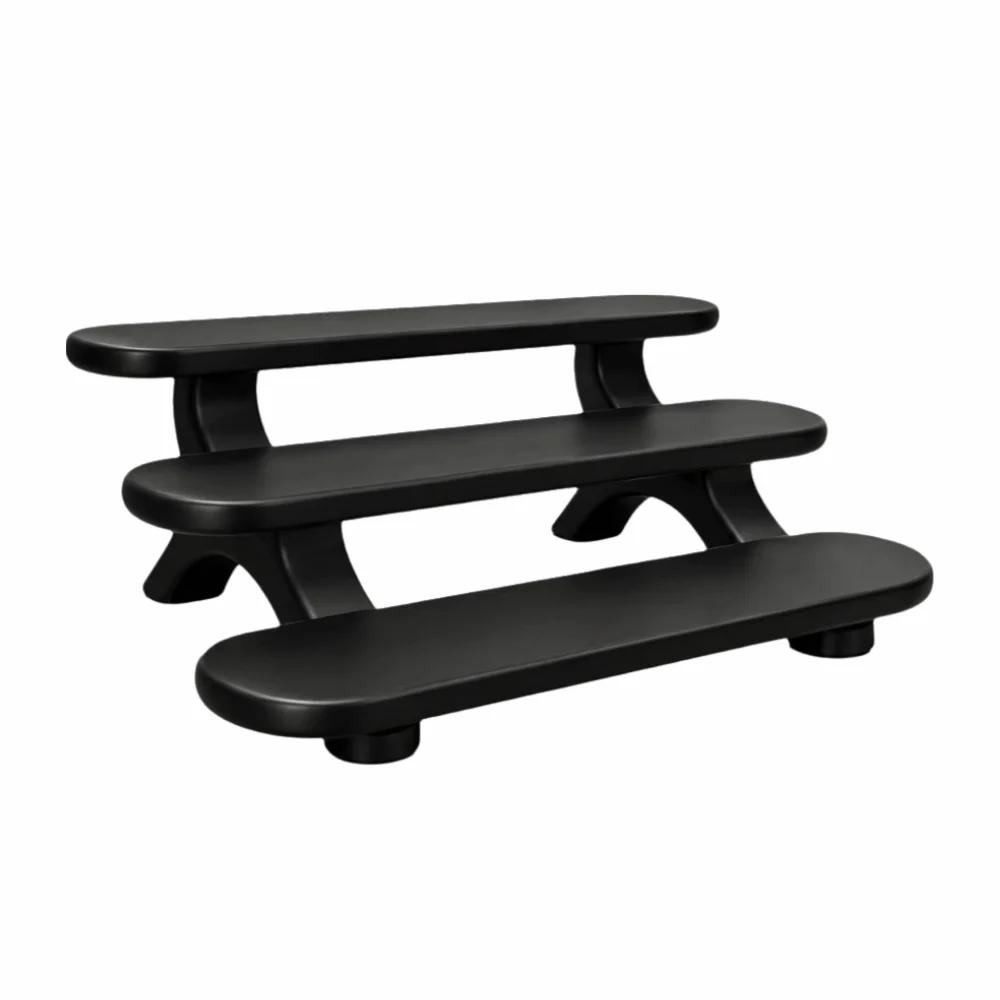 Three-Tier Tiered Storage Shelf Plastic Bathroom Organizer Display Rack Sample Storage Small Household Countertop Organizer