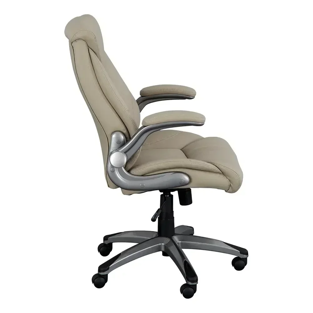 Norwood-Commercial Furniture Executive Chair, Flip-Up Arms, Champagne, NOR-OUG104CP-SO