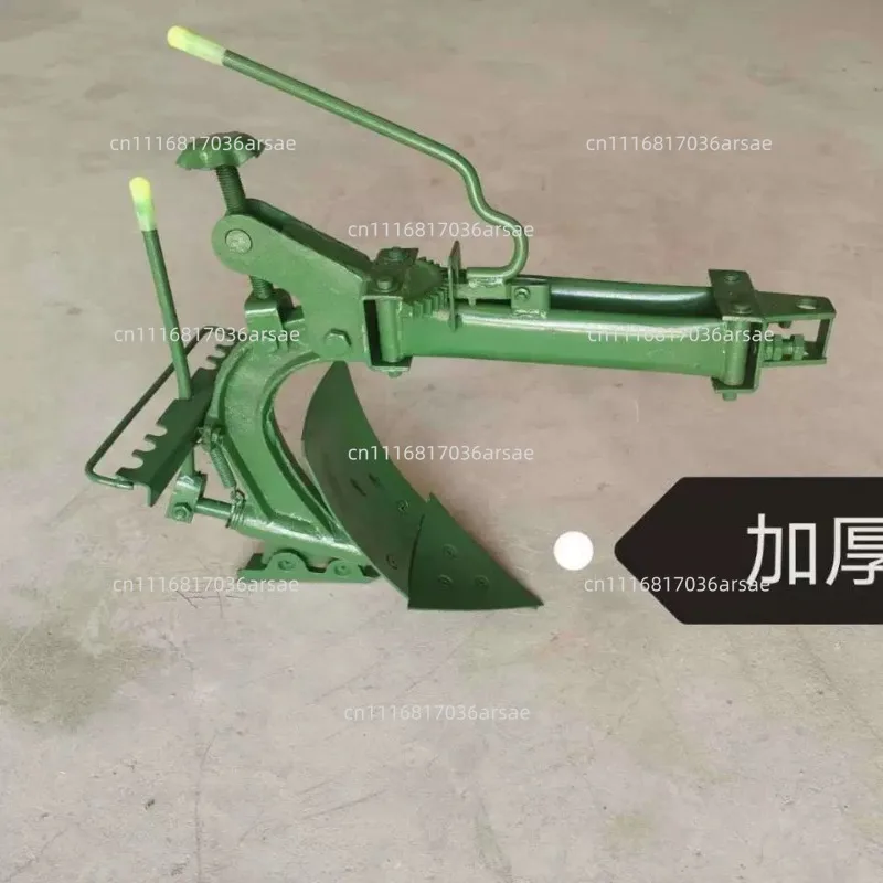 Mini Tiller Attachments Set: Reversible Plow, Ditcher, Double-sided Plow & Small Plowshare,