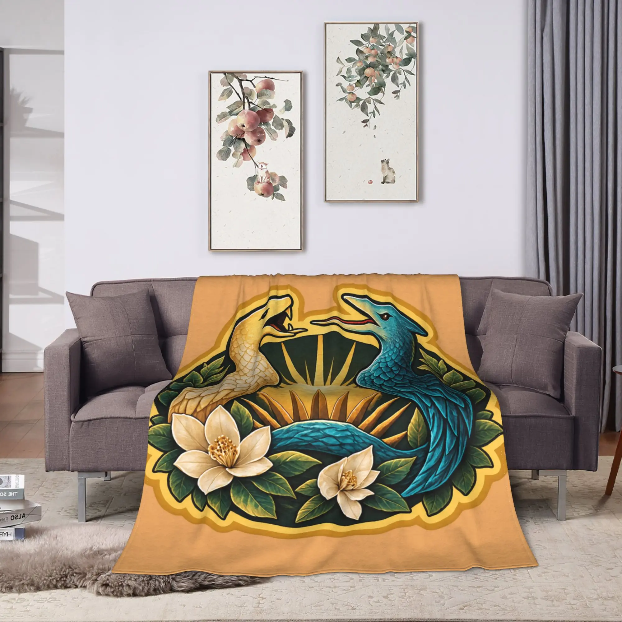 Sunrise on the Reaping Game Soft Blanket  Girls Boys Plush Throw Blanket Comfortable Outdoor Flannel Bedspread Sofa Bed Cover
