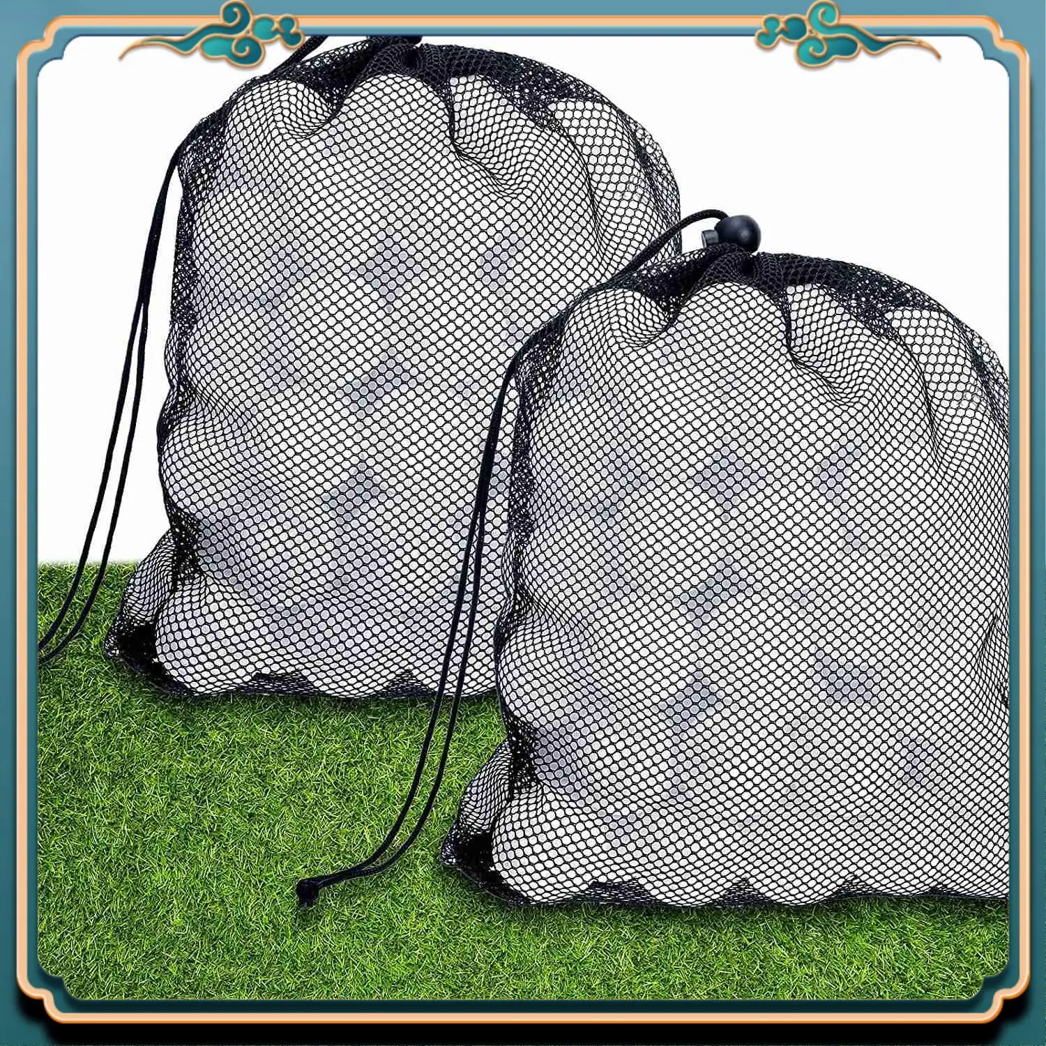 

Latest 100 Pcs Golf Practice Ball Hollow Golf Ball Training Golf Balls With Mesh Drawstring Storage Bags For Training