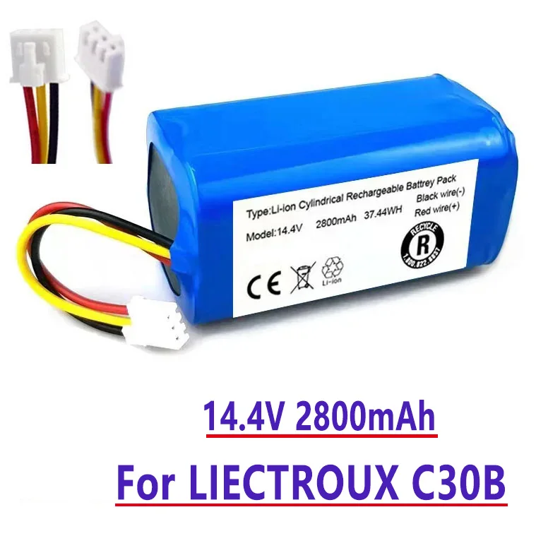 

100%.Original(For C30B)Battery for.Lirctroux.C30B.Robot.Vacuum.Cleaner.14.4V. 2800mAh lithium cell,