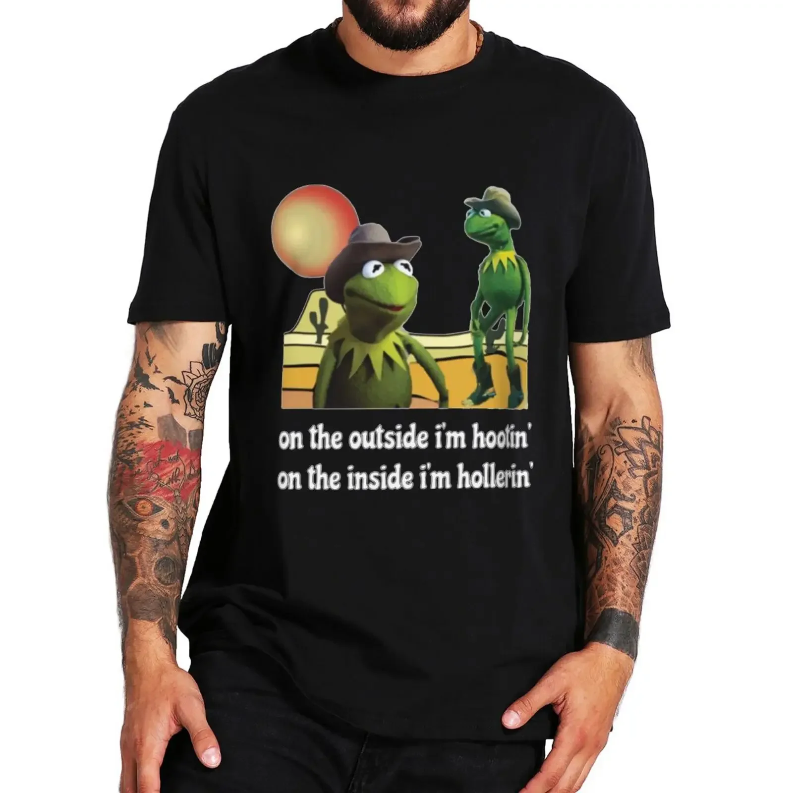 Hootin and Hollerin T Shirt Outside I’m Hootin Inside I'M Hollerin T-shirt 100% Cotton EU Size