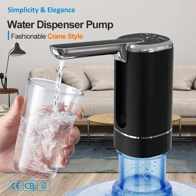 Electric Automatic Drinking Water Pump USB Charge Water Dispenser Bottle Pump Portable Mini Barreled Water Bottle Pump for Home