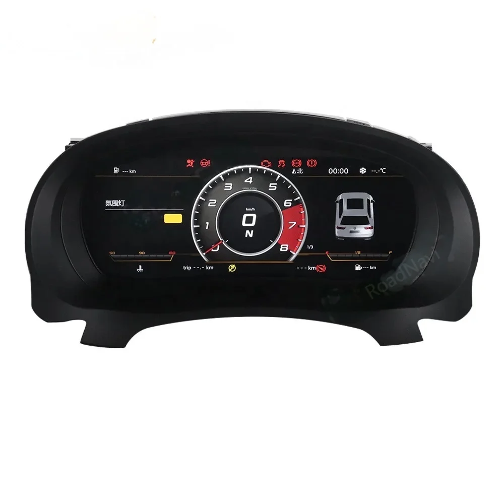 RoadNavi LCD Digital Cluster for VW Golf 6 GTI 6R MK6 2009-2014 Dashboard Panel Speedometer