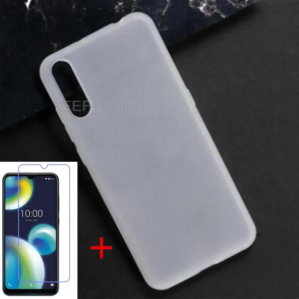 Anti-knock Soft TPU Phone Case For Wiko View 4 Lite Silicone Caso Cover Bumper Tempered Glass For Wiko View 4 Lite View4