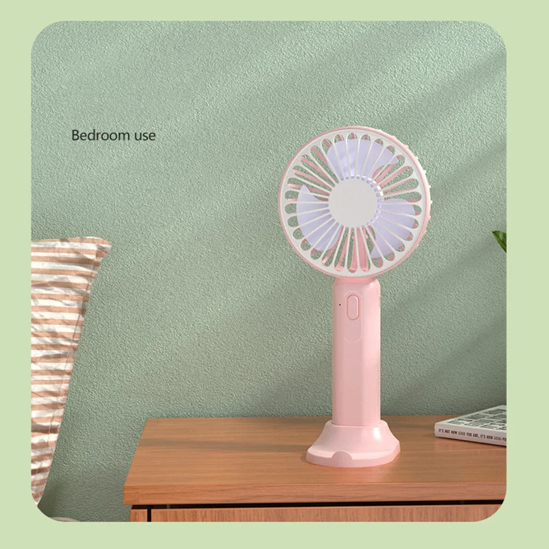 2024 Draagbare Ventilator Desktop Multifunctionele Opvouwbare Kop Kleine Elektrische Ventilator Usb Mini Draagbare High Wind Pocket Fan Nieuw