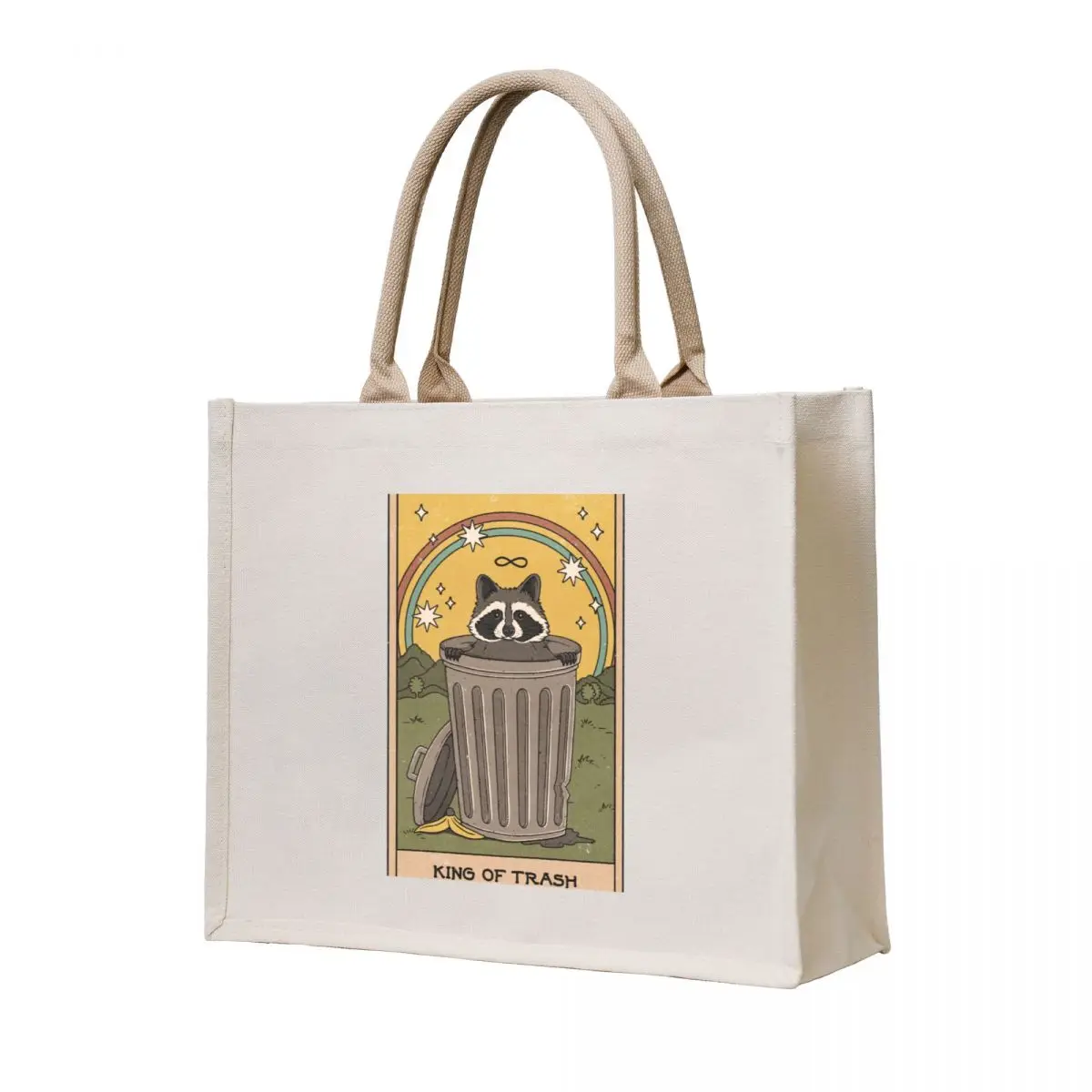 

King of Trash Tote Bag Woman shopper bag custom fabric bag handbag Beach