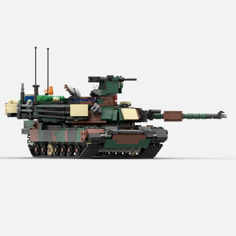 Sprzęt wojskowy M1A2 Abrams SEP V2 1/32 Skala MOC Building Block Model Zestaw do montażu DIY Zabawki Prezenty 1678 SZTUK