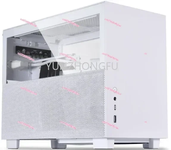 Q58 White Chassis Desktop Computer Host Mini Itx Aluminum