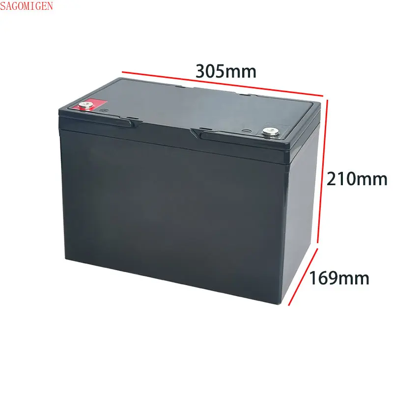 12V 24V Lifepo4 Battery Case Solar Cells 12V 30Ah 50Ah 90Ah 105Ah 150/180Ah Lifepo4 Batteri Storage Box RV Battery Plastic Case