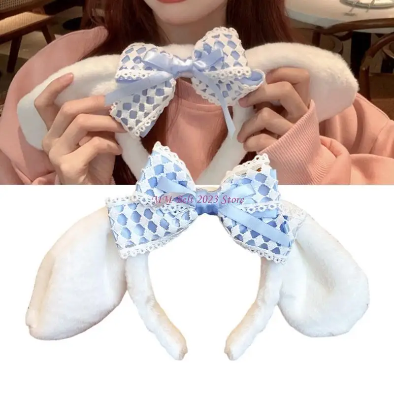 49me Trendy Lace Bows Tóc Phụ kiện xơ cho vẻ ngoài giản dị hoặc tiệc tùng