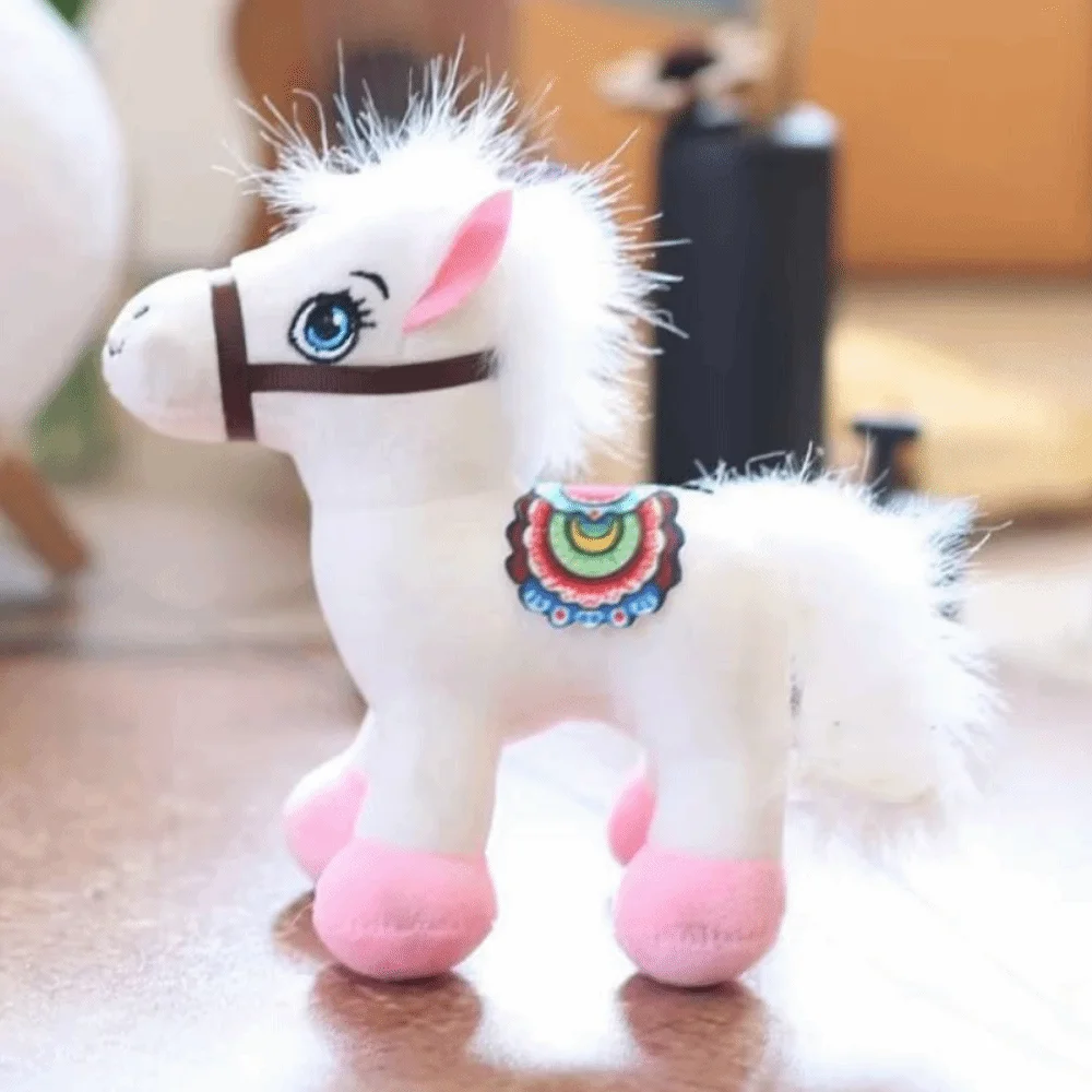 Schattig knuffeldier paard zacht jaar van het paard paard schattige Kawaii dierenriem paard hanger hangende decoratie