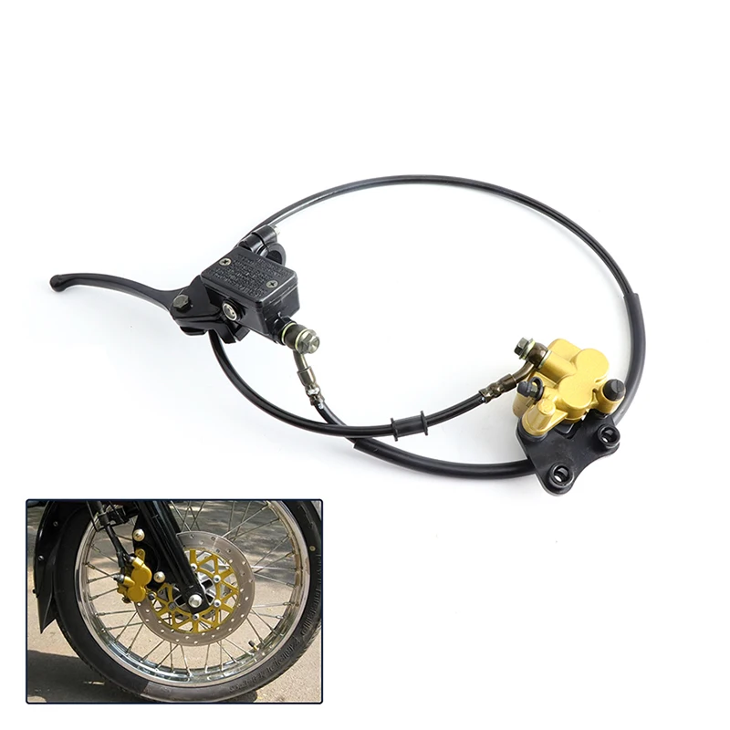 Front Disc Brake Master Cylinder Caliper Assembly For 50cc 70cc 90cc 110cc 125cc SSR Apollo Taotao Chinese Dirt Pit Bike Parts