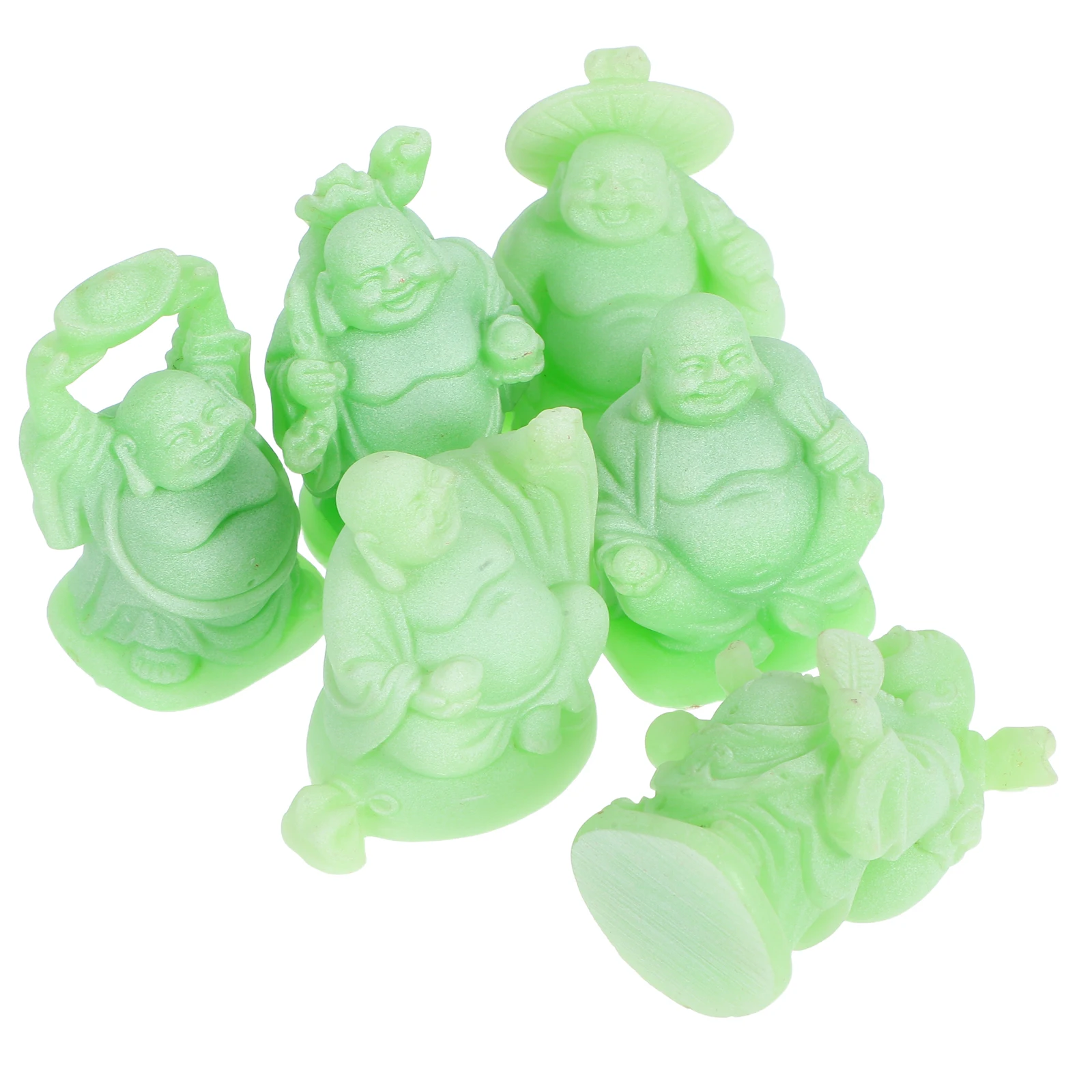 

Smiling Buddha Resin Figurine Attract Wealth Prosperity Maitreya Feng Shui Decorative Wealth Statue Home Office Decor Ornament