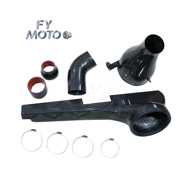 Admission en fibre de carbone pour VW Golf R GTI GLI MK7/7.5 Audi A3 S3 TT 2015+ noir brillant