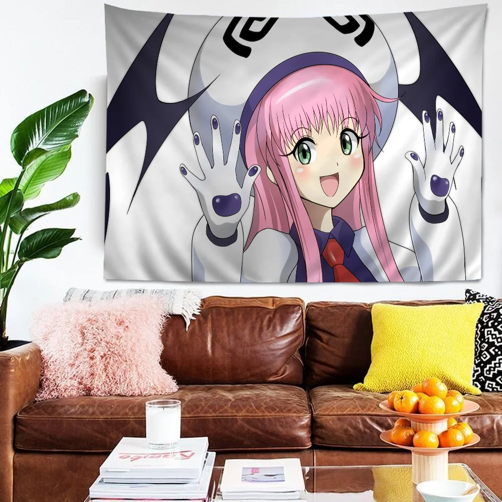 To Love-Ru Darkness Cartoon Tapestry Art – The Ultimate Wall Hanging for Fanservice Art Enthusiasts