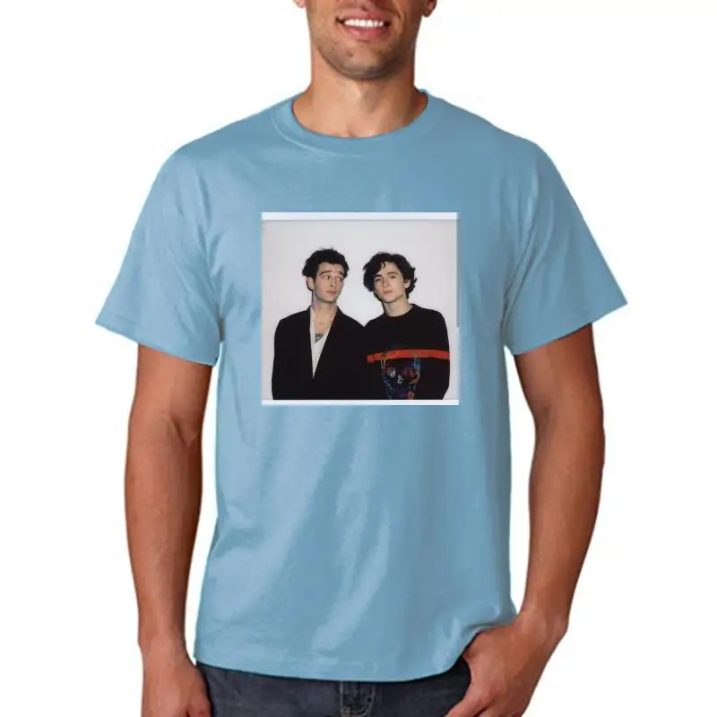 the 1975 Inspired Slim Fit Shirt Men Henry Collar T-Shirt Youth Fashion Autumn Season Nine Sleeve Length Matt Healy Timothee ...