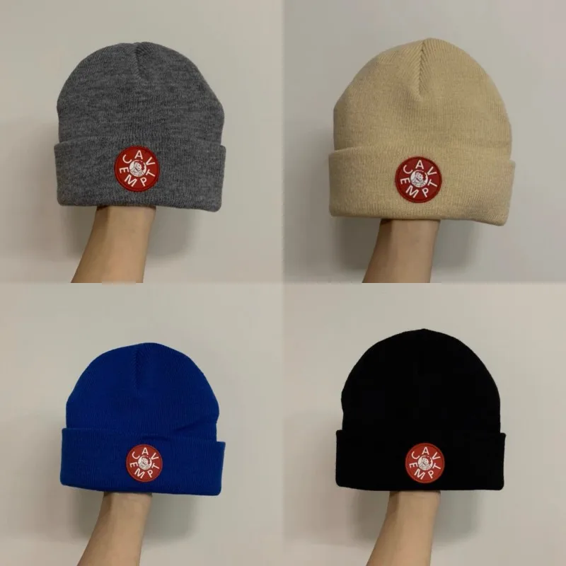 All-season Hip Hop Street Classic Red Label CE Beanie Caps Unisex Outdoor Casual Knitted Skullies Multicolored Men Women Hats