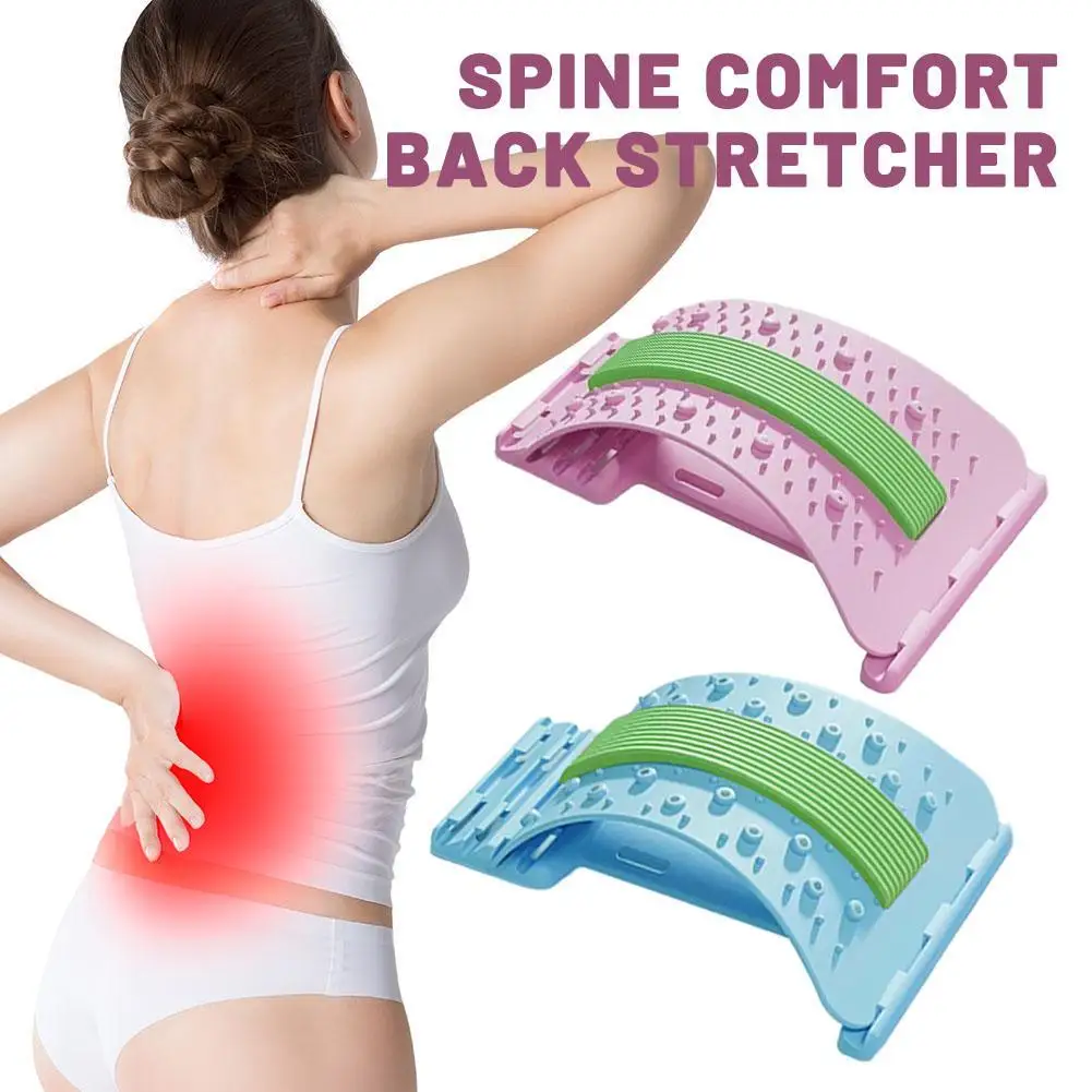 

Back Massager Stretch Lumbar Support Relaxation Spine Pain Relief Vertebral Relaxer Stretches Corrects Waist Body Recovery