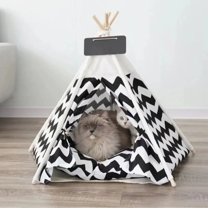 

Various Styles Easy to Clean Suitable for All Seasons New Tent Shape Disassembled and Portable Dog Kennel Small Size Doghouse