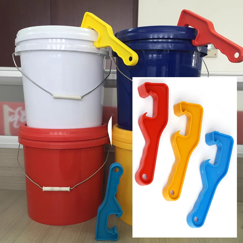 Honey Bucket Opener Red Yellow Blue Plastic Can Opener Honey Paint Bucket Beekeeper Supplies Apiary Tool Manual Opening Wrench