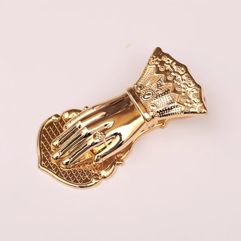 Vintage Stationery Brass Lady Hand-shaped Alloy Paper Clip Hand Account Diary Notebook Decoration Journaling School Supplies