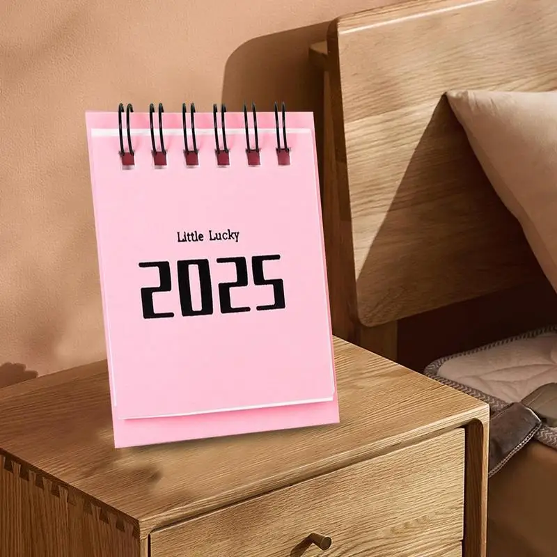 Calendario de escritorio de 2024 a 2025, mesa portátil, calendario mensual de Agosto de 2024 a diciembre de 2025, escritorio de año escolar con giro grabable