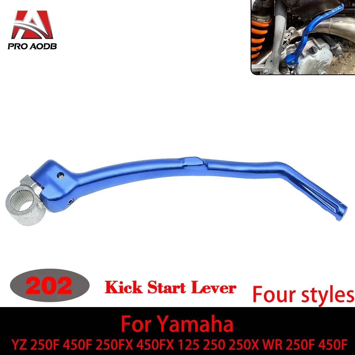 

Motorcycle Kick Start Starter Lever Pedal For Yamaha YZ 250F 450F 250FX 450FX 125 250 250X WR 250F 450F 1986-2023 Etc Motocross