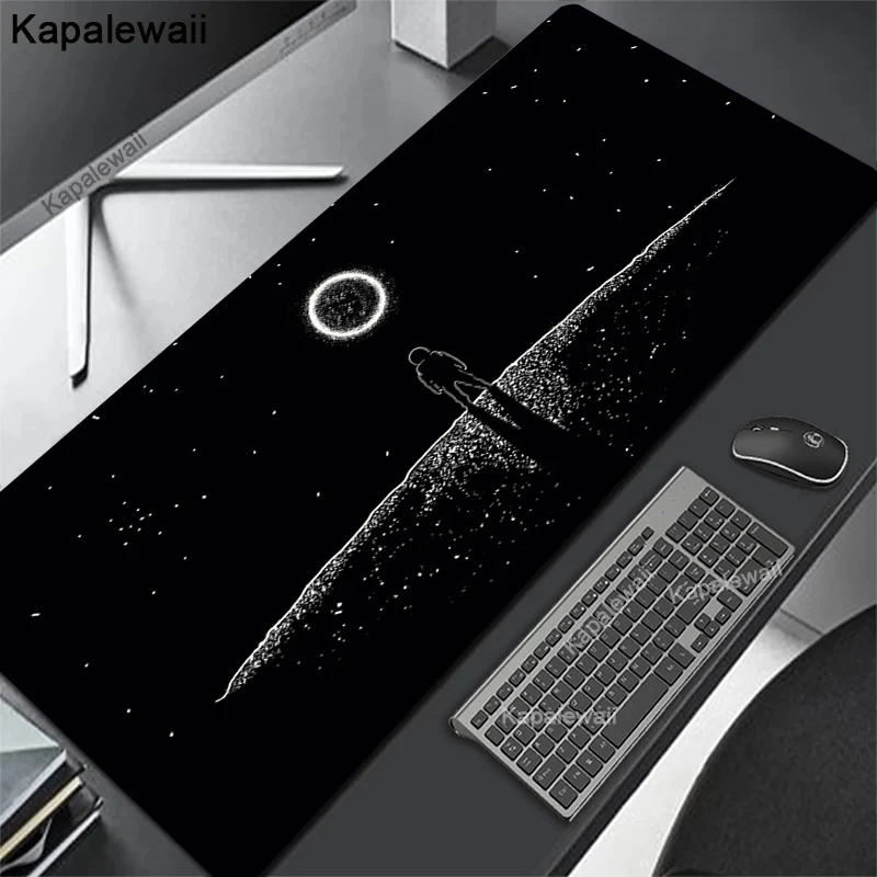 Schwarz-Weiß-Gaming-Mauspad Gamer Computer Mouse pad Unternehmen große Maus matten xxl 900x400 Kunst Maus Teppich verlängerte Schreibtisch matte