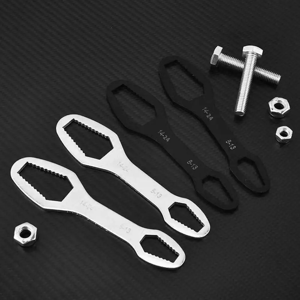 NEW 3-17mm Universal Torx Wrench Self-tightening Adjustable Glasses Wrench Board Double-head Torx Spanner Hand Tools for Factory