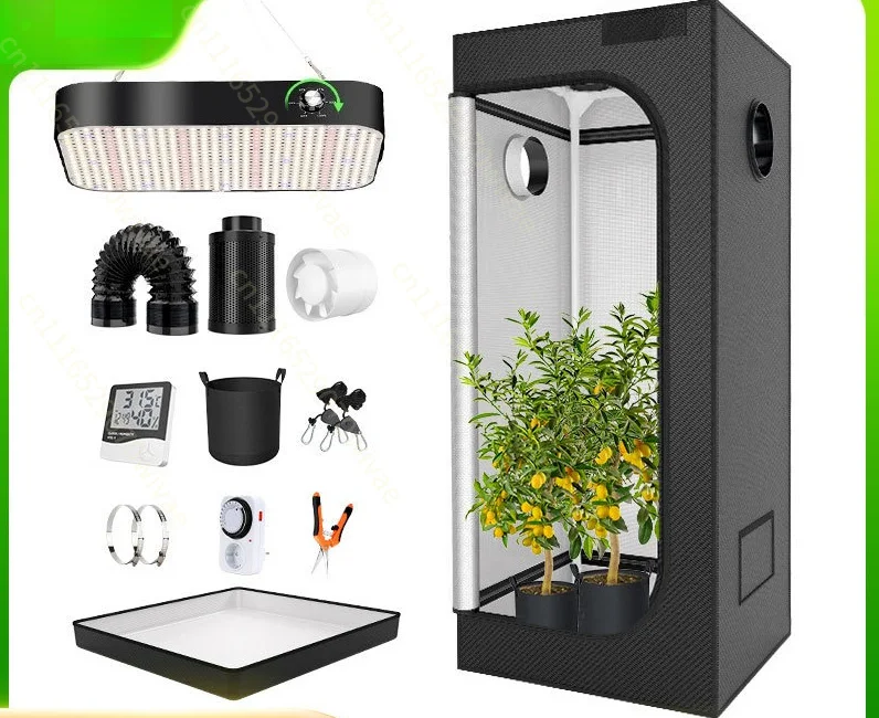 60 X 60 X 120 cm Hydroponic Crops Plant Growth Tent Oxford Cloth Adjustable Light Interior Set