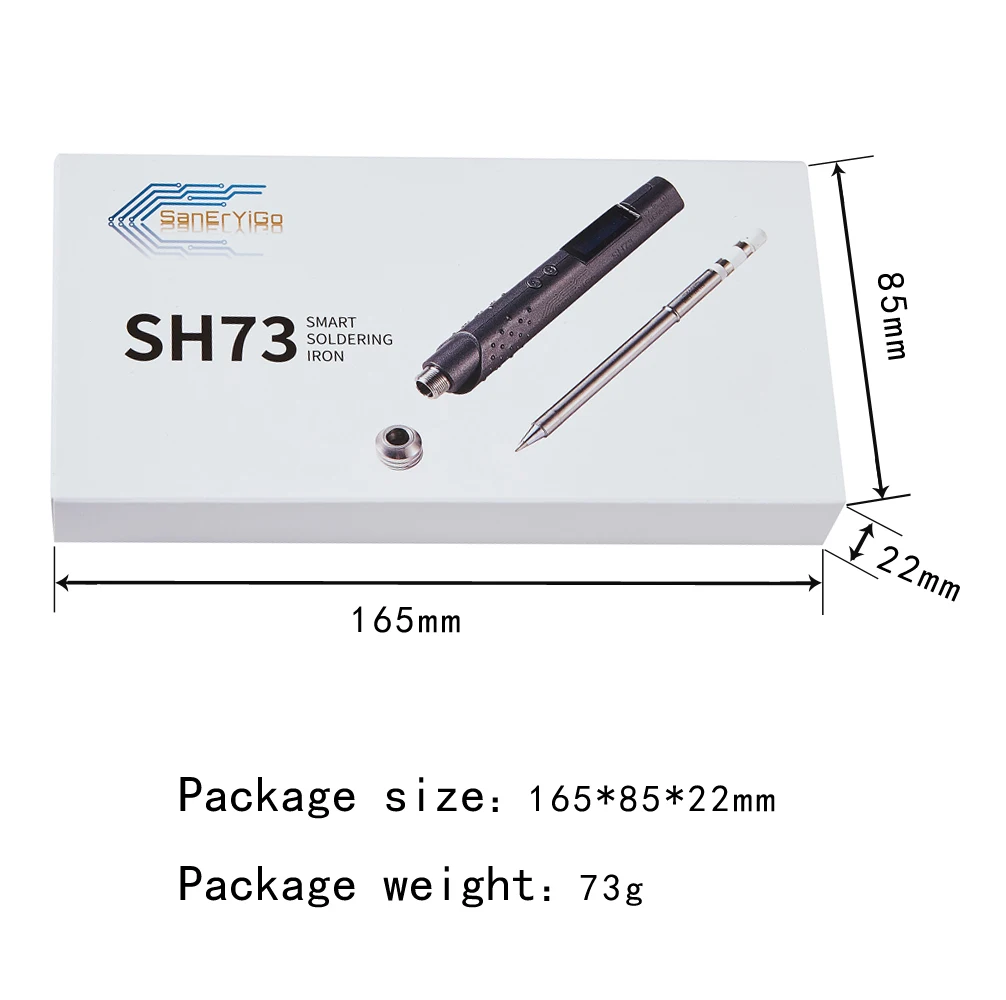 SH72 Upgraded SH73 Electric Soldering Irons 65W 12-24V Temperature Adjustable Portable Welding Tool DC5525 Interface SH-K SH-BC2